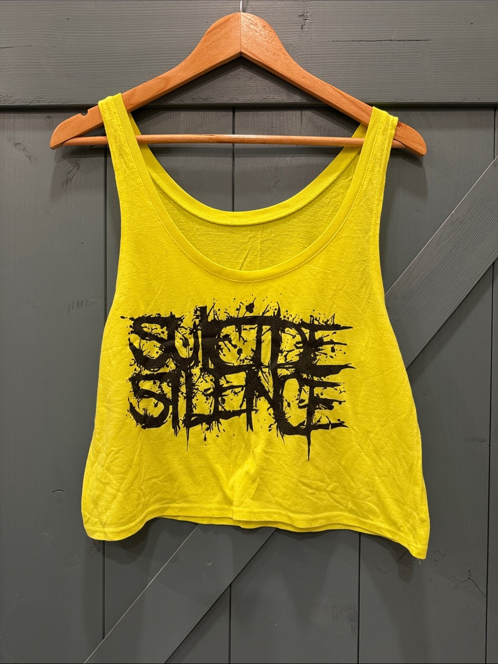 Suicide Silence Yellow Graphic Tank Top - Women